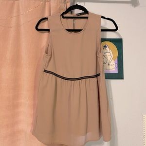 Gibson S short sleeve top, tan